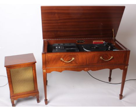 A Period High Fidelity Hi Fi system with a Garrard 86 mark 2 drive Hitachi deck and two speakers