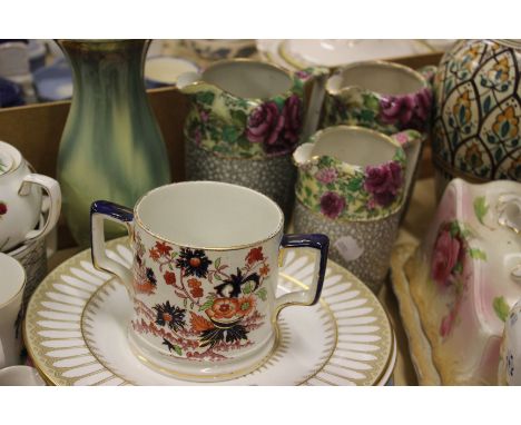 Ceramics, VIctorian and later to include stonware jars, Grimwades, Poole, Coronation ware Aynsley and Glassware to include bo