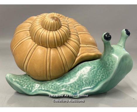 Pottery model of a snail, marked 'Sylvac' 16cm high, 23cm long / AN8
