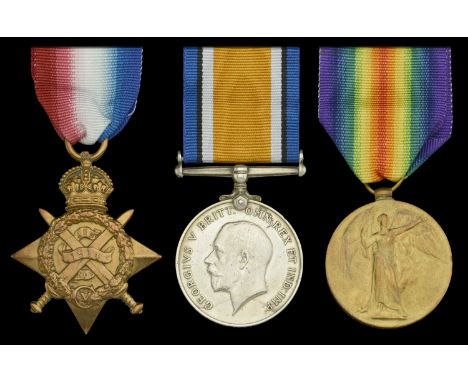 Three: Acting Sergeant P. Hilliard, Royal Irish Rifles  1914 Star (9782 Pte. P. Hilliard. 1/R. Ir: Rif.); British War and Vic