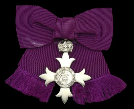 The Most Excellent Order of the British Empire, M.B.E. (Civil) Member’s 1st type, lady’s shoulder badge, silver, hallmarks fo