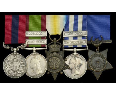 A fine ‘Abu Klea Wells’ D.C.M. group of five awarded to Private T. Griffin, 2nd Battalion, King’s Royal Rifle Corps  Distingu