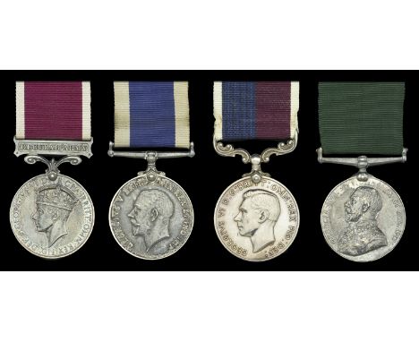 Army L.S. & G.C., G.VI.R., 2nd issue, Regular Army (T/45473 W.O. Cl.1. F. H. Cockram. R.A.S.C.) partially officially correcte