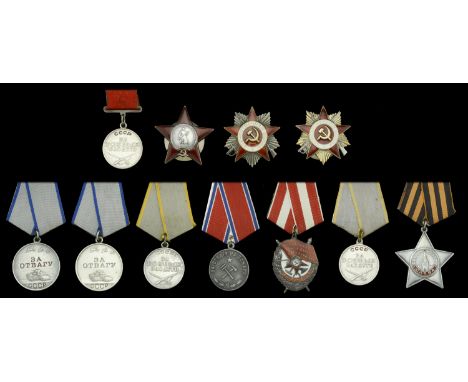 Union of Soviet Socialist Republics, Order of the Red Banner, 3rd type, silver, silver-gilt and enamel, reverse officially nu