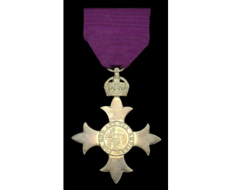 The Most Excellent Order of the British Empire, M.B.E. (Civil) Member’s 1st type breast badge, silver, hallmarks for London 1