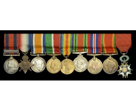 The mounted group of nine miniature dress medals attributed to/ representative of those worn by Lieutenant-Commander G. H. Pi