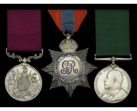 Three: Corporal W. Gammons, 2nd Battalion, Kent Royal Garrison Artillery Volunteers, late Royal Artillery  Imperial Service M