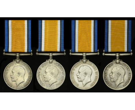 British War Medal 1914-20 (4) (Pte. J. E. M. Joly. 2nd S.A.I.; Pte. J. A. Mann. 2nd S.A.I.; Pte. A. S. Mather. 2nd S.A.I.; Pt