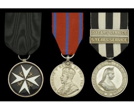 An Order of St. John group of three awarded to Lady Superintendent Annie V. M. Orme, St. John Ambulance Brigade  The Order of