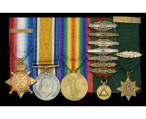 Three: Driver S. H. Gough, Royal Horse Artillery  1914 Star, with clasp (35869 Dvr: S. H. Gough. R.H.A.); British War and Vic