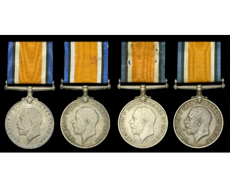 British War Medal 1914-20 (4) (Pte. A. Hazell. 2nd S.A.I.; Pte. H. Hill. 2nd S.A.I.; Pte. H. R. Luyt. 2nd S.A.I.; C.Q.M.S. H.