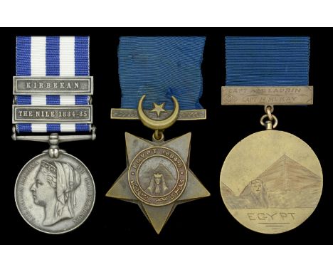 Pair: Foreman A. McLaren, Ottawa Contingent  Egypt and Sudan 1882-89, undated reverse, 2 clasps, The Nile 1884-85, Kirbekan (