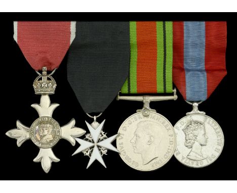 A post-War M.B.E. group of four awarded to Miss Muriel E. Spokes  The Most Excellent Order of the British Empire, M.B.E. (Civ