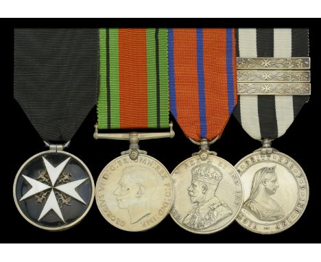 An Order of St. John group of four awarded to Captain F. H. Gooderham, Royal Army Medical Corps, who served as Quartermaster 