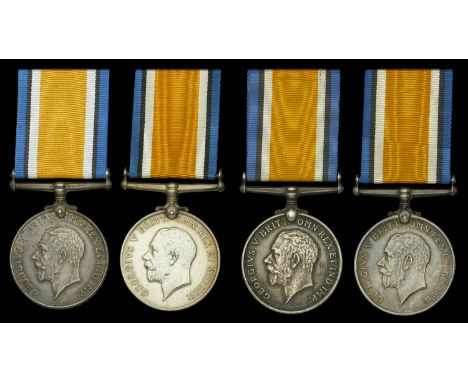 British War Medal 1914-20 (4) (Sjt. H. R. Cheeseman 2nd S.A.I.; Pte. H. J. W. Day. 1st. [sic] S.A.I.; Pte. H. [sic] Lantz. 2n