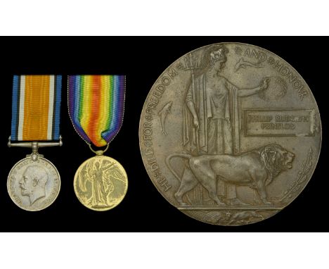 Pair: Private P. R. Prinsloo, 2nd Regiment, South African Infantry, who died of wounds received in action on 28 January 1918 