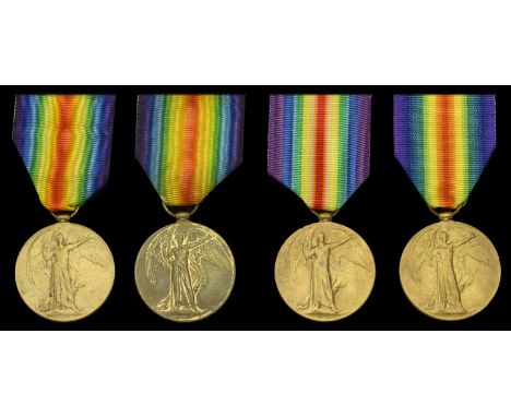 Bilingual Victory 1914-19 (4) (Pte. J. W. Abrahamse. 2nd S.A.I.; Pte. B. H. Kelly. 2nd S.A.I.; Pte. T. E. Knott. 2nd S.A.I.; 