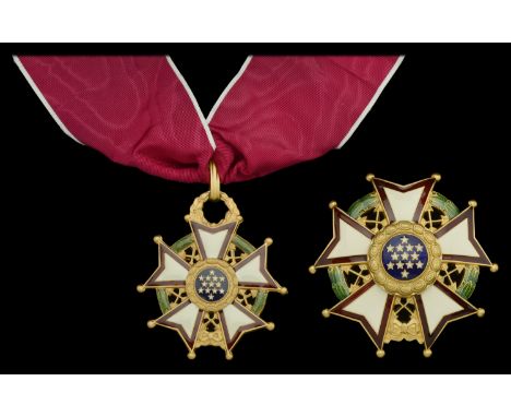 United States of America, Legion of Merit, Chief Commander’s set of insignia, neck badge, 58mm, gilt and enamel; Star, 73mm, 