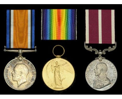 Three: Gunner E. T. Williams, Royal Field Artillery, who was Mentioned in Despatches and awarded the Meritorious Service Meda