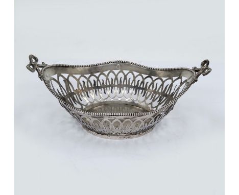 An antique Dutch silverware, silver: '833', signed, bearing a maker's stamp with initials, decorated with manual sawing, Weig