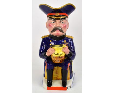 A Wilkinson Ltd Royal Staffordshire Pottery WWI character jug designed by Sir Francis Carruthers Gould depicting Earl Kitchen