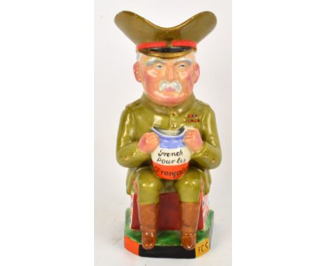 A Wilkinson Ltd Royal Staffordshire Pottery WWI character jug designed by Sir Francis Carruthers Gould depicting Lord French 
