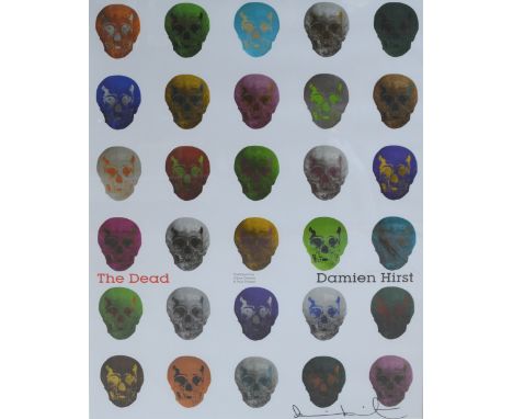 DAMIEN HIRST (b.1965); a signed poster "The Dead", signed in black pen lower right, 66 x 45.5cm, framed and glazed. (D) CONDI