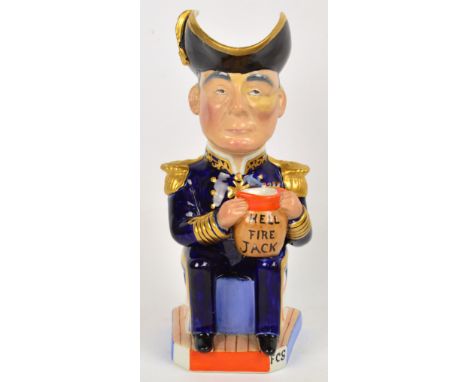 A Wilkinson Ltd Royal Staffordshire Pottery WWI character jug designed by Sir Francis Carruthers Gould depicting Admiral Jell