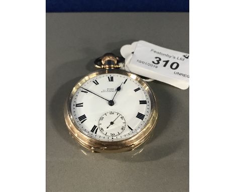 GOLD PLATED GENTS POCKET WATCH