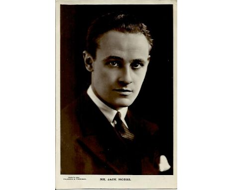  Jack Hobbs signed vintage 6 x 4 portrait photo.  Good condition. All signed items come with a Certificate of Authenticity an