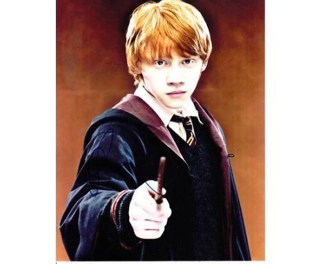 Rupert Grint 8x10 colour photo of Rupert from Harry Potter, signed by him on Broadway, NYC Good condition. All signed items c