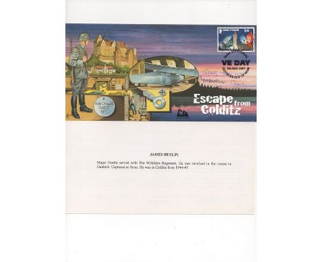 Maj Huelin The Wiltshire Regt Signed Escape from Colditz FDC 8 May 2001. R Good condition. All signed items come with a Certi