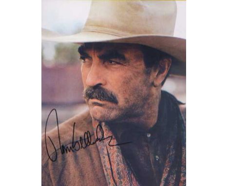 Tom Selleck. 10x8 portrait.  Good condition. All signed items come with a Certificate of Authenticity and can be shipped worl