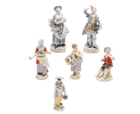 Including a pair of figures with the lady holding a basket of flowers, and the gent with flowers within his hat, model number