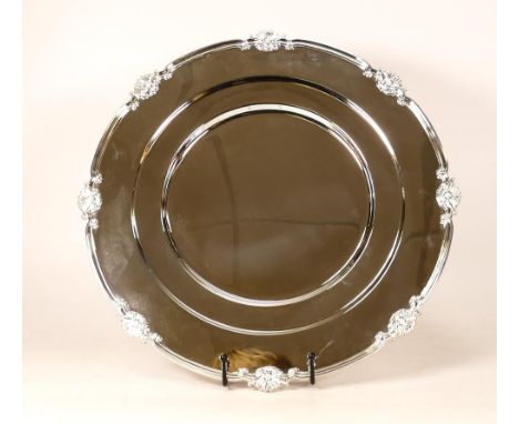 De Lamerie Fine silver plated gilt layplate/tray Shell &amp; Read pattern, specially made high end quality item, new and Made