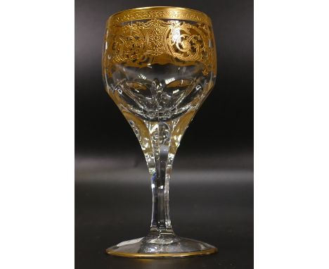 Six De Lamerie Fine Bone China heavily gilded Liqueur / Vodka glasses in presentation boxes, specially made high end quality 