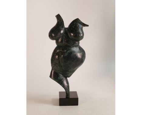 Sean Crampton (English, 20th century) 'Woman's Torso', foot of the bronze has moulded initials 'SC' within a circle and dated