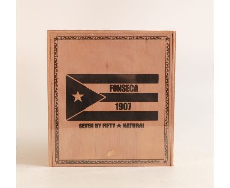 Fonseca 1907 (Dominican Republic), Seven by Fifty ring gauge natural handmade cigars, Long Filler Connecticut wrapper, sealed