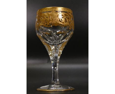 Six De Lamerie Fine Bone China heavily gilded Liqueur / Vodka glasses in presentation boxes, specially made high end quality 
