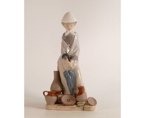 Lladro Figure Pot Seller 5081. Height 29cm