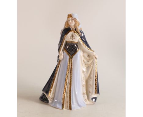 Royal Worcester figure Lady of Sherwood, limited edition by Compton &amp; Woodhouse for the Golden Jubilee. 