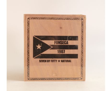 Fonseca 1907 (Dominican Republic), Seven by Fifty ring gauge natural handmade cigars, Long Filler Connecticut wrapper, sealed