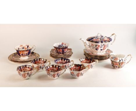 Wileman &amp; Co. 21 piece Empire shape tea set. Consisting of six cups, saucers, side plates, milk jug, sugar bowl &amp; tea