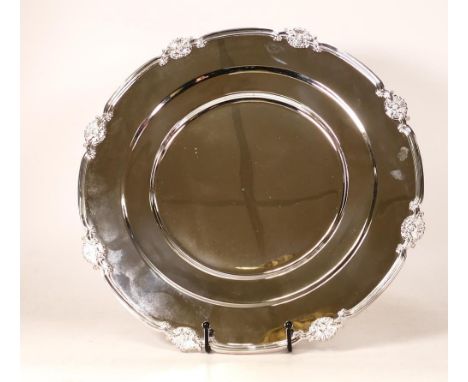 De Lamerie Fine silver plated gilt layplate/tray Shell &amp; Read pattern, specially made high end quality item, new and Made