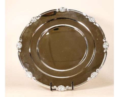 De Lamerie Fine silver plated gilt layplate/tray Shell &amp; Read pattern, specially made high end quality item, new and Made