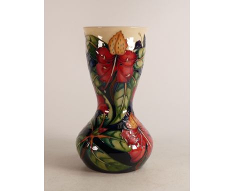 Moorcroft Simeon vase, designed by Philip Gibson. Height 25cm, silver lined seconds 