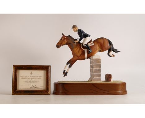 Royal Worcester horse Stroller and Marion Coakes, modelled by Doris Lindner. Limited edition 164/750, with certificate 