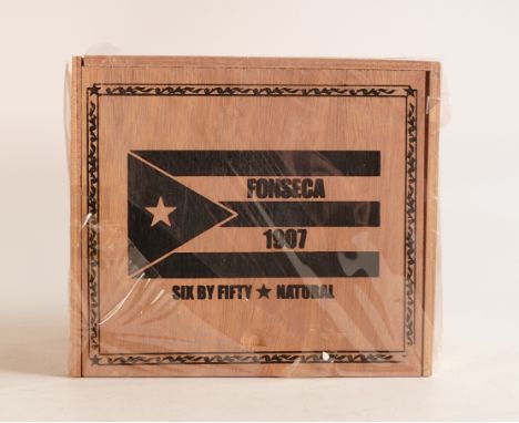 Fonseca 1907 (Dominican Republic), Six by Fifty ring gauge natural handmade cigars, Long Filler Connecticut wrapper, sealed b
