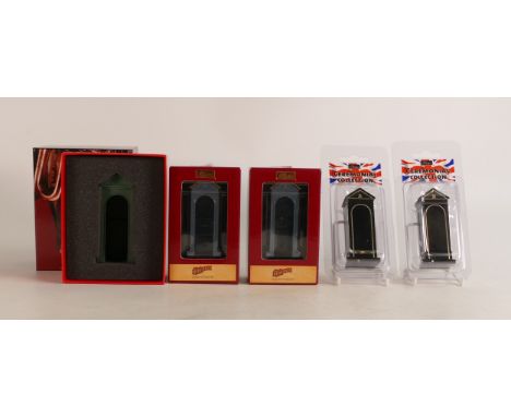 Five model British Guard Boxes to include one King &amp; Country and four W. Britain examples. (5) 