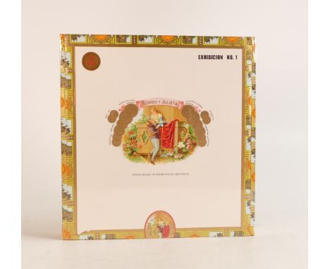 Romeo y Julieta 1875 Exhibicion No.1 handmade medium cigars (Dominican Republic), Indonesian TBN wrapper, Dominican Long Fill